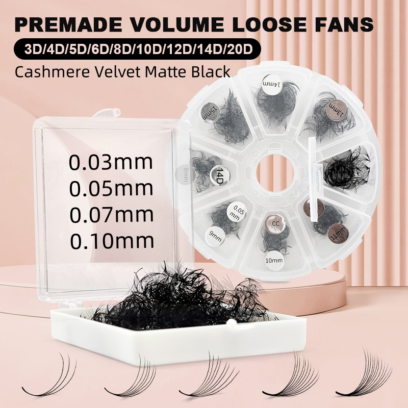 Eyelash Extensions Classic - 500 Premade losse wimpers Pro Made